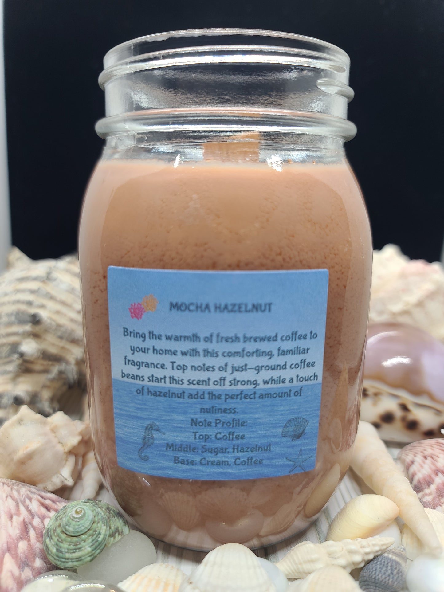 MOCHA HAZELNUT CANDLE 16OZ MASON JAR