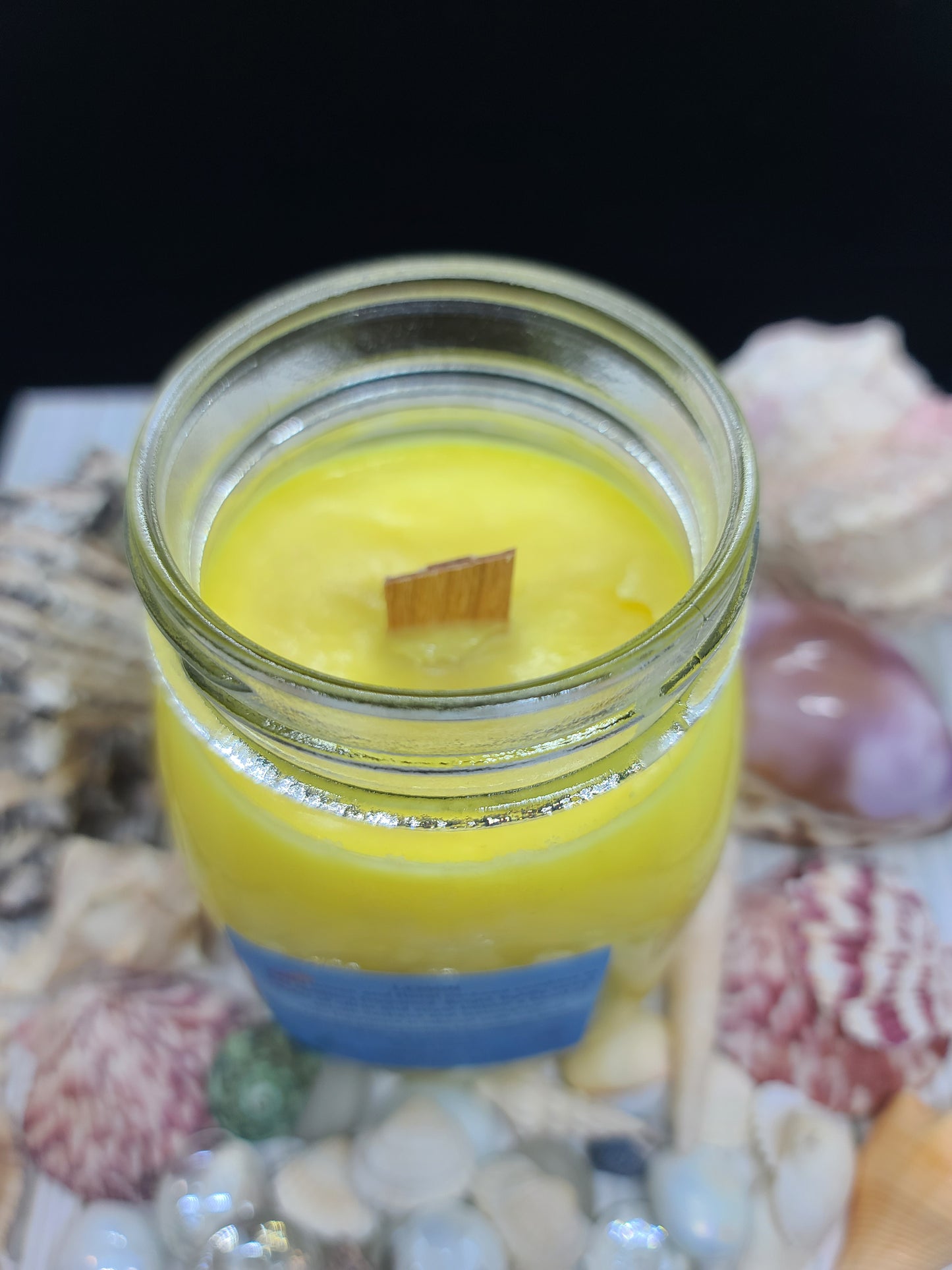 LEMON CANDLE 16OZ MASON JAR
