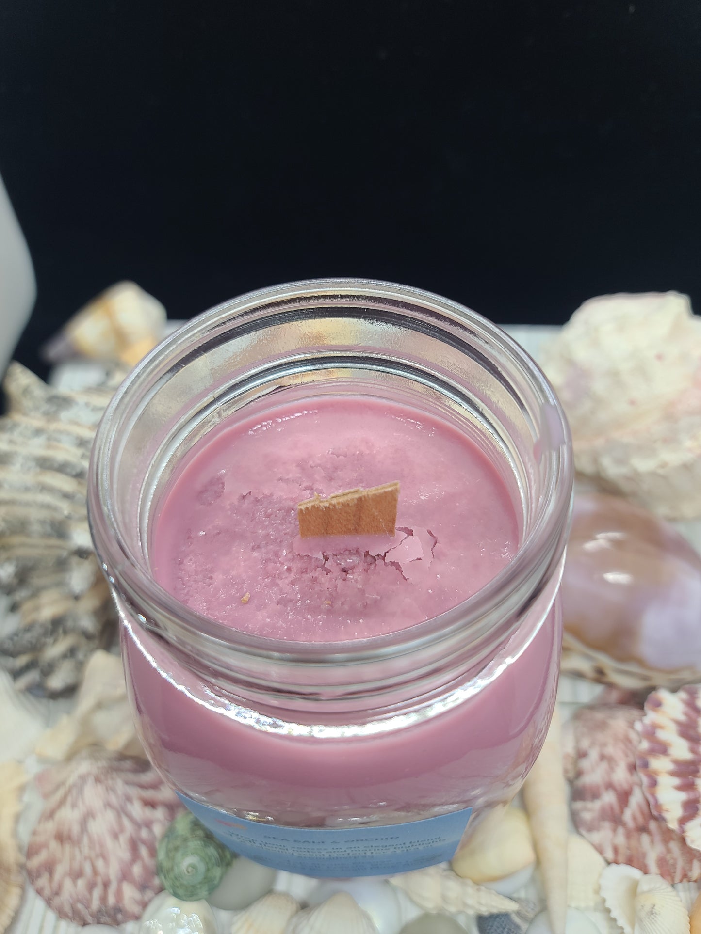 SEASALT & ORCHID CANDLE 16OZ MAASON JAR