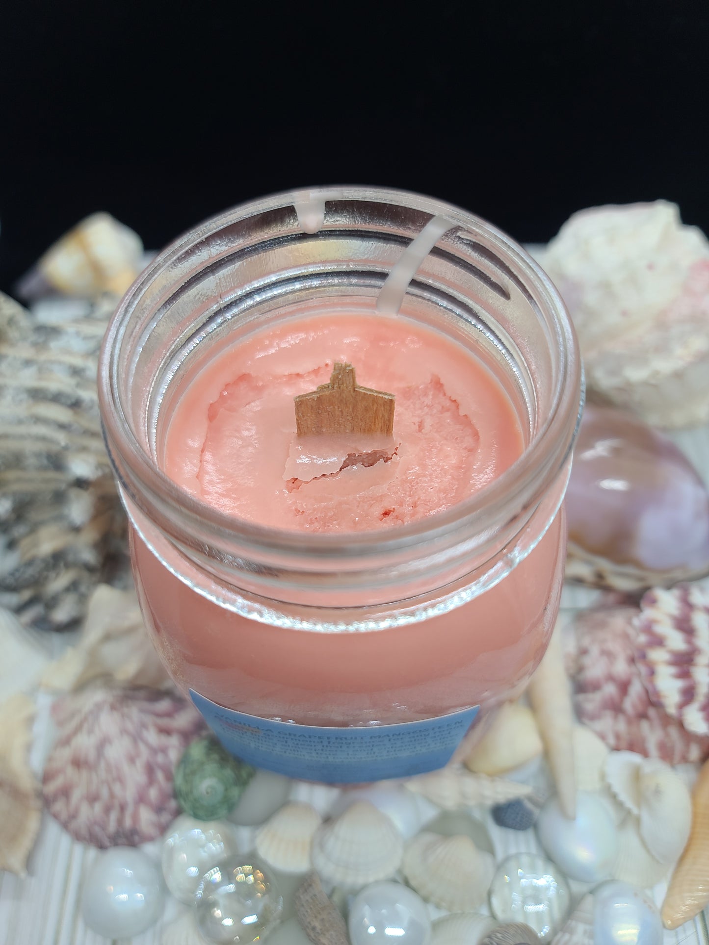 VANILLA GRAPEFRUIT MANGOSTEEN CANDLE 16 OZ MASON JAR