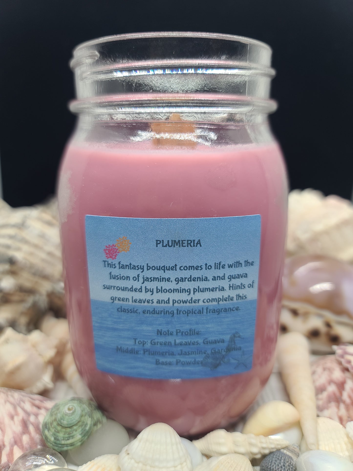 PLUMERIA CANDLE 16OZ MASON JAR