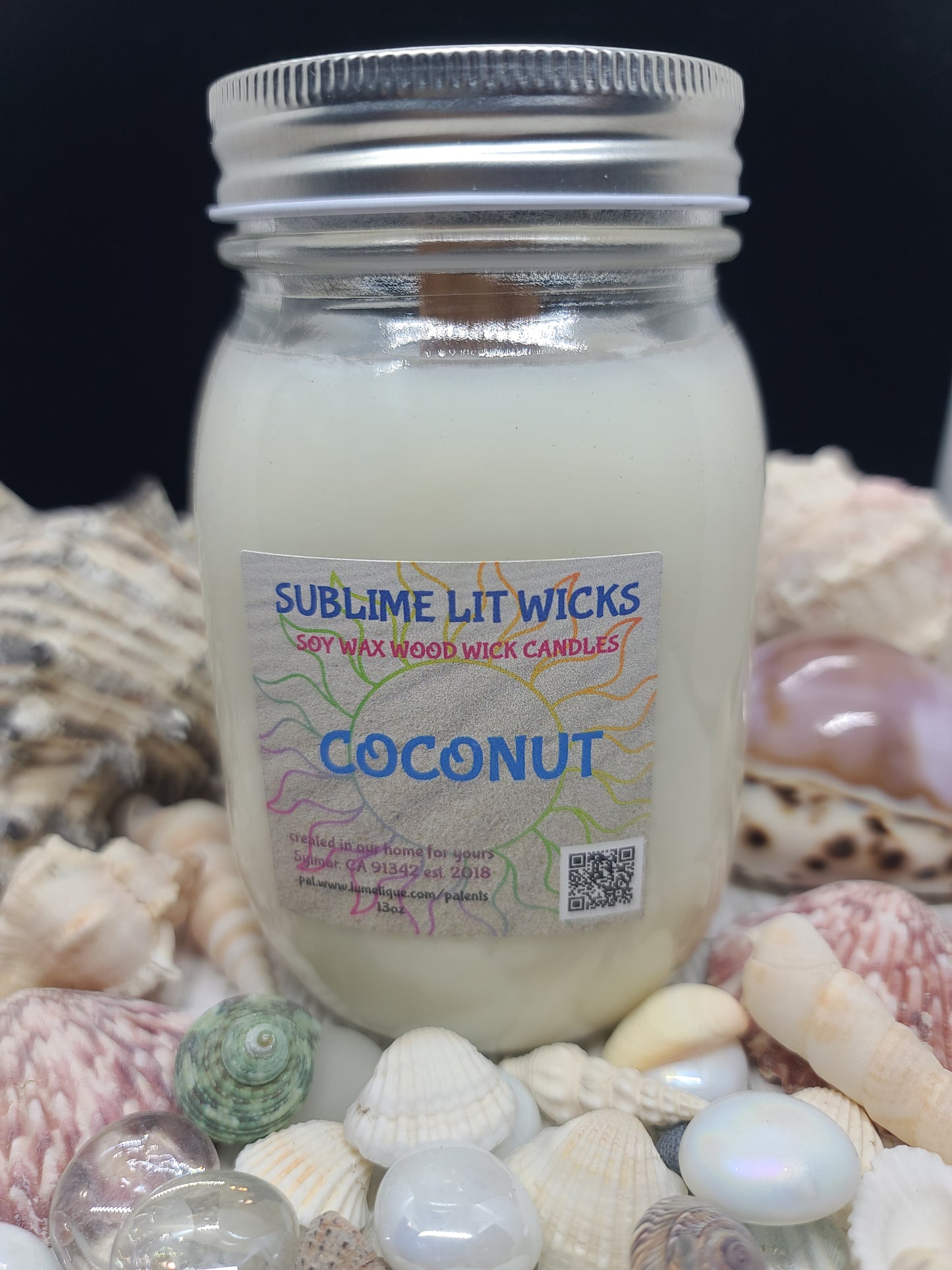 COCONUT CANDLE 16 OZ MASON JAR