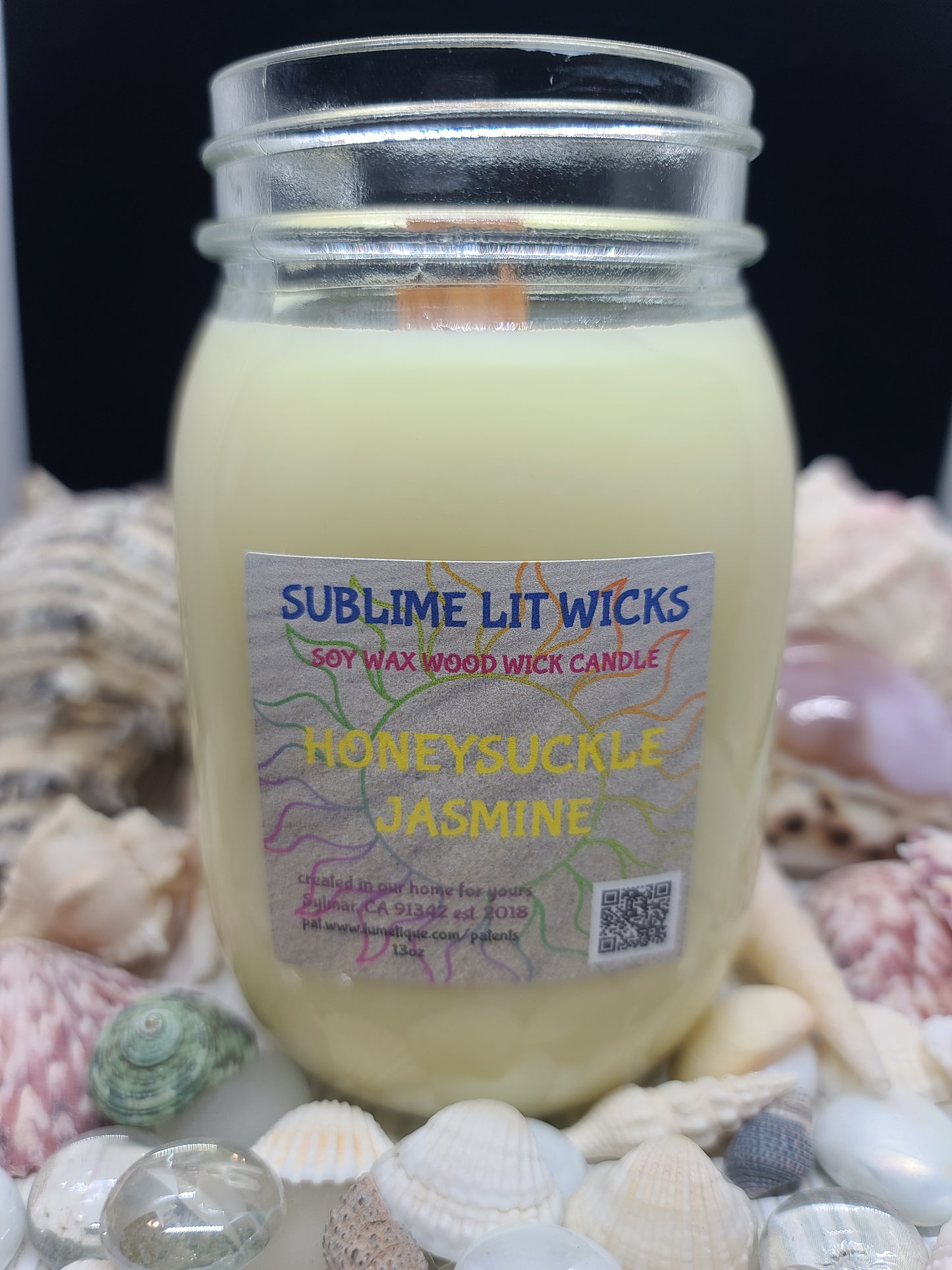 HONEYSUCKLE JASMINE CANDLE 16OZ MASON JAR