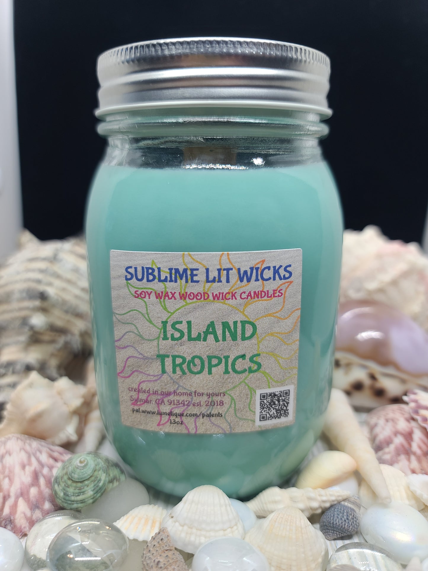 ISLAND TROPICS CANDLE 16OZ MASON JAR