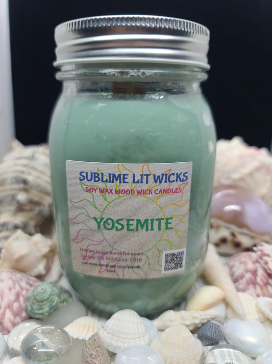 YOSEMITE CANDLE 16OZ MASON JAR