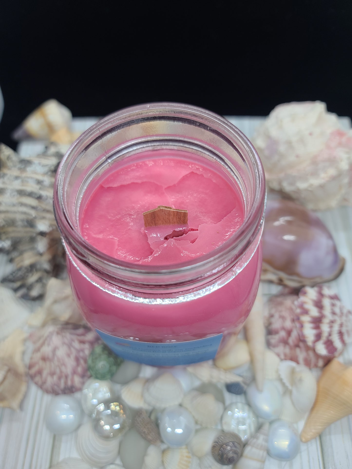 RED ROSE CANDLE 16OZ MASON JAR
